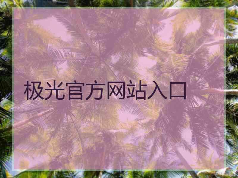 极光官方网站入口