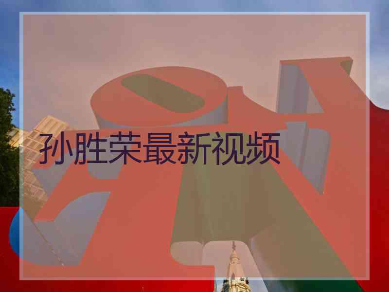 孙胜荣最新视频