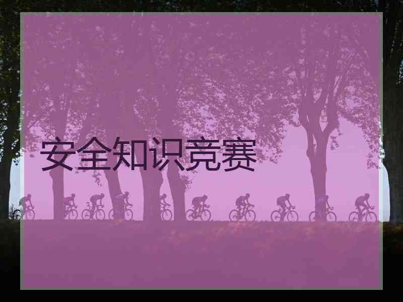 安全知识竞赛