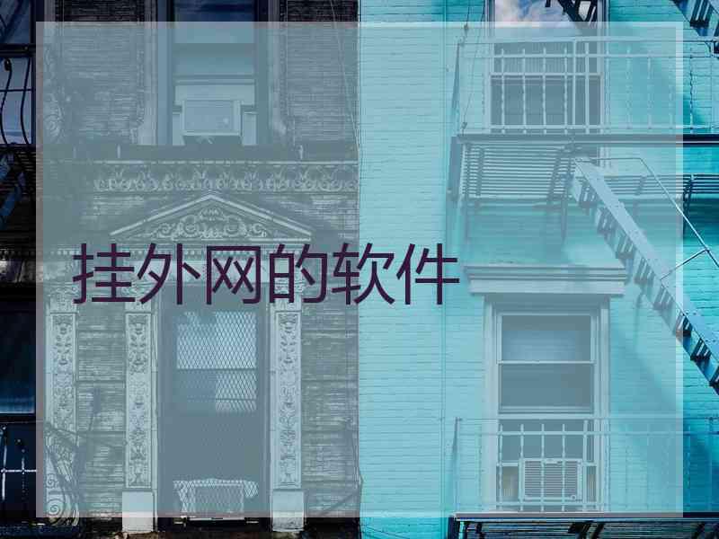 挂外网的软件