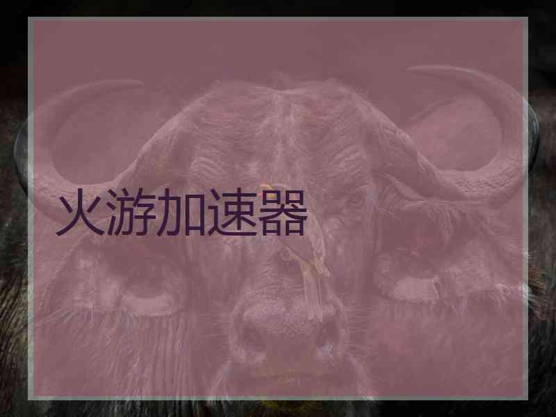 火游加速器