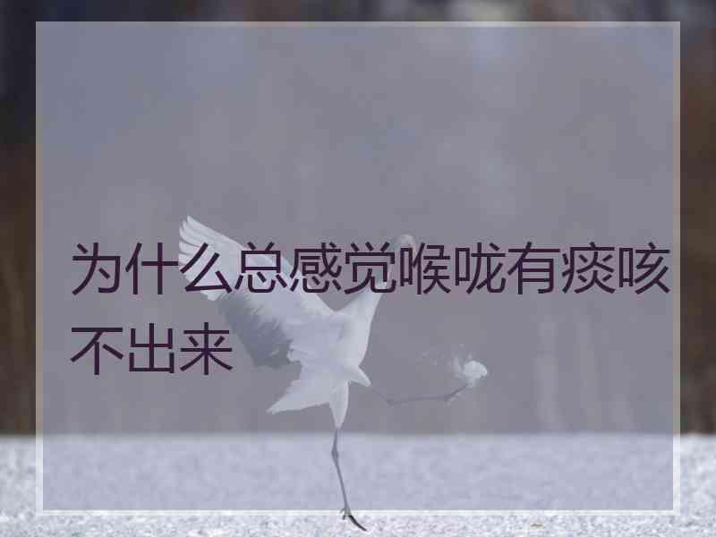 为什么总感觉喉咙有痰咳不出来