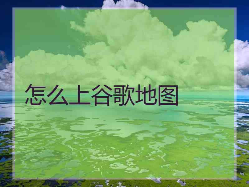 怎么上谷歌地图