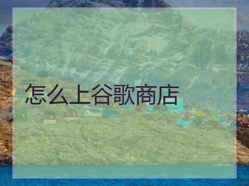 怎么上谷歌商店